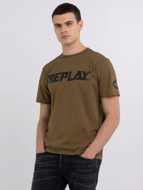 Replay Crew Neck Green T-Shirt
