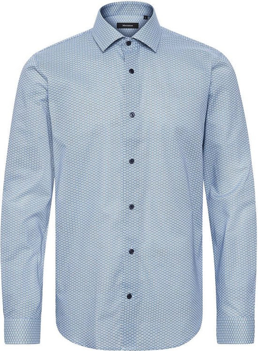 Matinique MAtrostal BN patterned blue long sleeve shirt