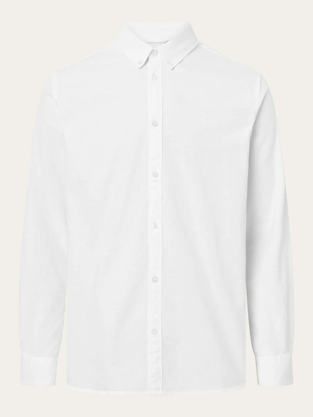 Knowledge Cotton, the Small owl oxford custom tailored shirt - GOTS/Vegan