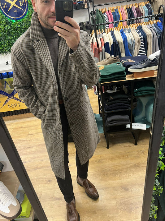 Casual Friday Checked Wool Coat