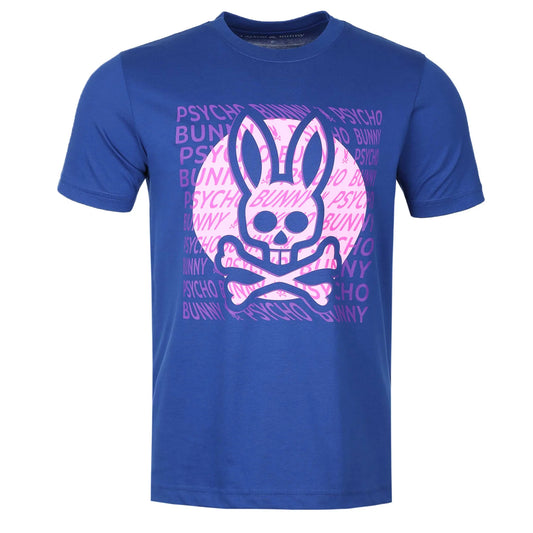 Psycho Bunny-Bengal graphic tee in Space blue