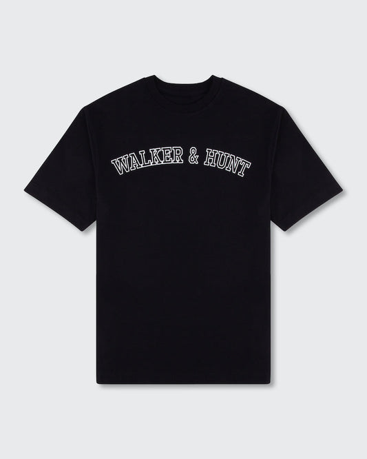 Walker & Hunt Refined Emblem T Shirt black
