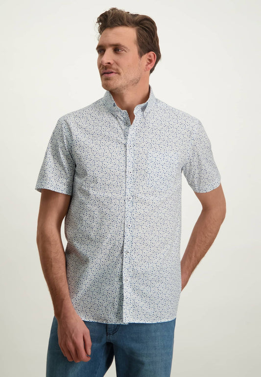 State of Art short sleeve shirt with blue patterns