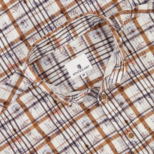 State of Art Checked shirt with Pattern