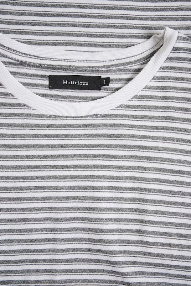 Matinique majermane striped t-shirt in white